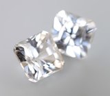 Пара чистейших бесцветных цирконов 3,95 карата