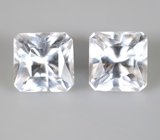 Пара чистейших бесцветных цирконов 3,2 карата 