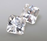 Пара чистейших бесцветных цирконов 3,2 карата 