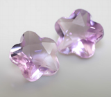 Пара аметистов авторской огранки 9,26 карата 