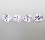 Набор из 4 лавандовых сапфиров 1,39 карата 