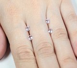 Набор из 4 лавандовых сапфиров 1,39 карата 