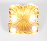 Чистейший крупный резной цитрин 24,19 карата 