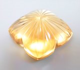 Чистейший крупный резной цитрин 24,19 карата 