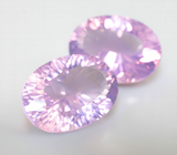 Пара чистейших лавандовых аметистов 12,21 карата 