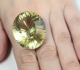 Крупный! Лимонный цитрин лазерной огранки 87,3 карата