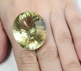 Крупный! Лимонный цитрин лазерной огранки 87,3 карата