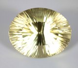 Крупный! Лимонный цитрин лазерной огранки 87,3 карата