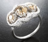 Кольцо с гранатами со сменой цвета 2,05 карата Серебро 925