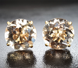 Пусеты с топазами 8,31 карата Золото