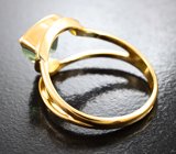 Золотое кольцо с неоново-зеленым турмалином open color grade 2,14 карата