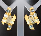 Комплект с диаспорами 9,52 карата и хризобериллами 13,03 карата Серебро 925