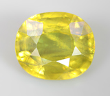 Зеленовато-желтый сфен 2,44 карата 