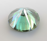 Голубовато-зеленый муассанит 0,87 карата 