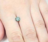 Голубовато-зеленый муассанит 0,87 карата 