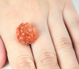 Резной солнечный камень 16,67 карата 