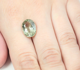 Зелено-желтый турмалин 5,76 карата 