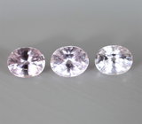 Без облагораживания! Набор из 3 сапфиров высокой чистоты 0,95 карата 