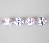 Без облагораживания! Набор из 4 сапфиров высокой чистоты 1,27 карата 