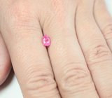 Топовый цвет! "Неоновая" розовая шпинель 0,77 карата 