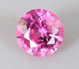 Топовый цвет! "Неоновая" розовая шпинель 0,12 карата 