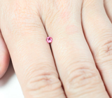 Топовый цвет! "Неоновая" розовая шпинель 0,12 карата 