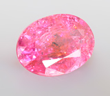 Топовый цвет! "Неоновая" розовая шпинель 0,5 карата 