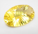 Чистейший крупный лимонный цитрин лазерной огранки 35,26 карата