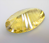 Чистейший крупный лимонный цитрин лазерной огранки 35,26 карата 
