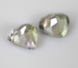 Пара полихромных цоизитов 1,04 карата 