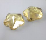 Крупная пара лимонных цитринов авторской огранки 17,53 карата