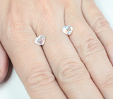 Пара ограненных лунных камней 2,22 карата 