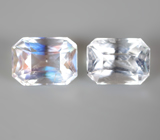 Пара ограненных лунных камней 2,3 карата 