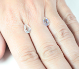 Пара ограненных лунных камней 2,51 карата 