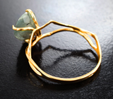 Золотое кольцо с крупным различных оттенков уральским александритом 5,3 карата Золото