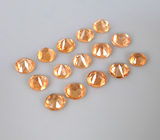 Набор из 15 спессартинов гранатов 2,4 карата 