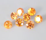 Набор из 8 спессартинов гранатов 1,42 карата 