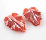 Пара резного карнелиана 10,26 карата 