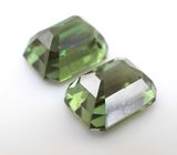 Пара зеленых "неоновых" апатитов 6,95 карата 