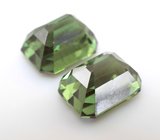 Пара зеленых "неоновых" апатитов 6,95 карата