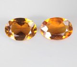 Пара желтых турмалинов 1,35 карата 