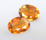 Пара желтых турмалинов 1,35 карата 