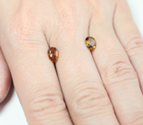 Пара желтых турмалинов 1,35 карата 