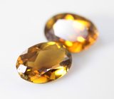 Пара зеленовато-желтых турмалинов 1,4 карата