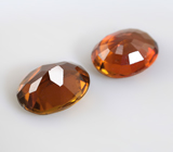 Пара желтовато-оранжевых турмалинов 1,56 карата 