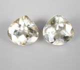 Пара желтых цоизитов 1,57 карата 