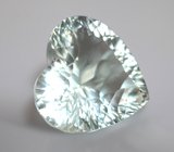 Чистейший крупный платиново-зеленый аметист лазерной огранки 25,66 карата 