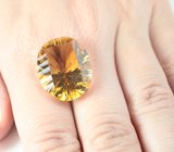 Крупный! Чистейший цитрин лазерной огранки 26,8 карата