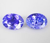 Серьги с танзанитами 5,94 карата Золото