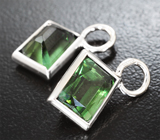 Серьги с полихромными "неоновыми" апатитами 6,39 карата